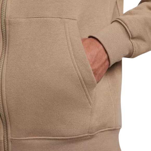 Nike Fleece 2 Piece Khaki Sweatsuit Tracksuit Matching Outfit NWT Beige/Tan NWT - Picture 7 of 13